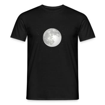 moon - Men's T-Shirt - black - Front - AI Model Male 178 light (178cm)
