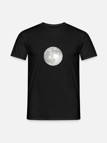 moon - Men's T-Shirt - black