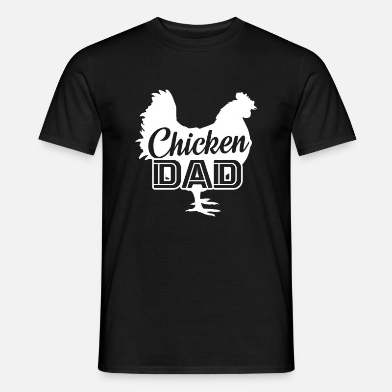 Chicken Dad - Männer T-Shirt - Schwarz