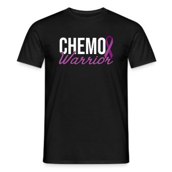 Chemo Warrior - Lila Schleife - Männer T-Shirt - Schwarz - Vorne - AI Model Male 178 light (178cm)