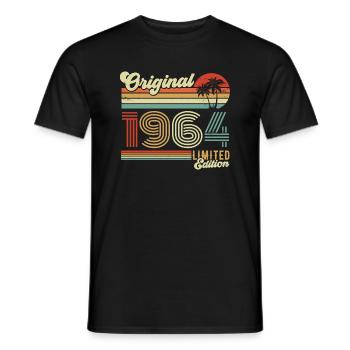 1964 Retro Vintage Jahrgang Geburtstag Geschenk - Männer T-Shirt - Schwarz - Vorne - AI Model Male 178 light (178cm)