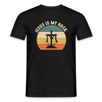 Messages de la Bible Jésus Tribu du Lion de Juda - T-shirt homme - noir - Devant - AI Model Male 178 light (178cm)