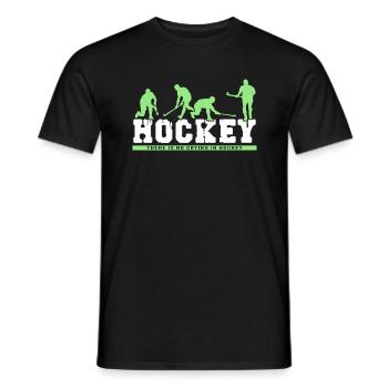 Hockey sur gazon Hockey Club de hockey Saison de hockey - T-shirt homme - noir - Devant - AI Model Male 178 light (178cm)