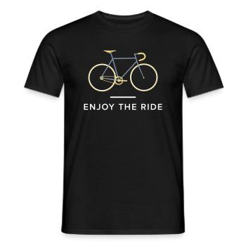 Vintage Rennrad Retro Radfahren T-Shirt - Männer T-Shirt - Schwarz - Vorne - AI Model Male 178 light (178cm)