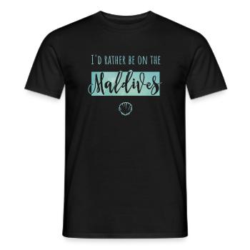 Malediven Geschenk für Reisende - Männer T-Shirt - Schwarz - Vorne - AI Model Male 178 light (178cm)