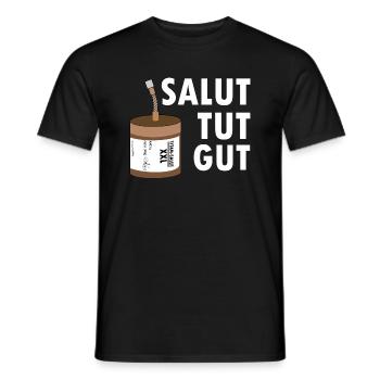 Pyro salut tut gut Feuerwerk - Männer T-Shirt - Schwarz - Vorne - AI Model Male 178 light (178cm)