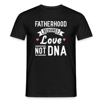 La paternité requiert de l'amour, pas de l'ADN - T-shirt homme - noir - Devant - AI Model Male 178 light (178cm)