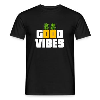 Pineapple - Men's T-Shirt - black - Front - AI Model Male 178 light (178cm)