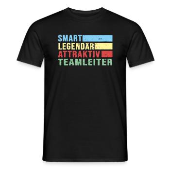 Teamleiter retro Chef Boss legendär Führungskraft - Männer T-Shirt - Schwarz - Vorne - AI Model Male 178 light (178cm)