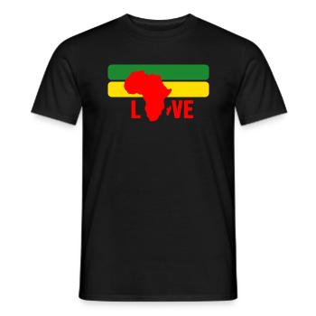 Africa Love African Black Afro Party Safari - T-shirt homme - noir - Devant - AI Model Male 178 light (178cm)