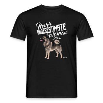 norjanhirviunderestimate - Men's T-Shirt - black - Front - AI Model Male 178 light (178cm)