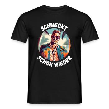 Schmeckt schon wieder - Männer T-Shirt - Schwarz - Vorne - AI Model Male 178 light (178cm)