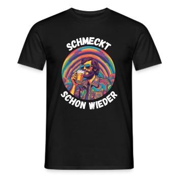 Schmeckt schon wieder! - Männer T-Shirt - Schwarz - Vorne - AI Model Male 178 light (178cm)
