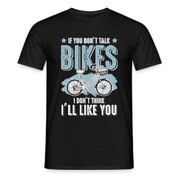 Fahrrad Radfahren bike - Männer T-Shirt - Schwarz - Vorne - AI Model Male 178 light (178cm)