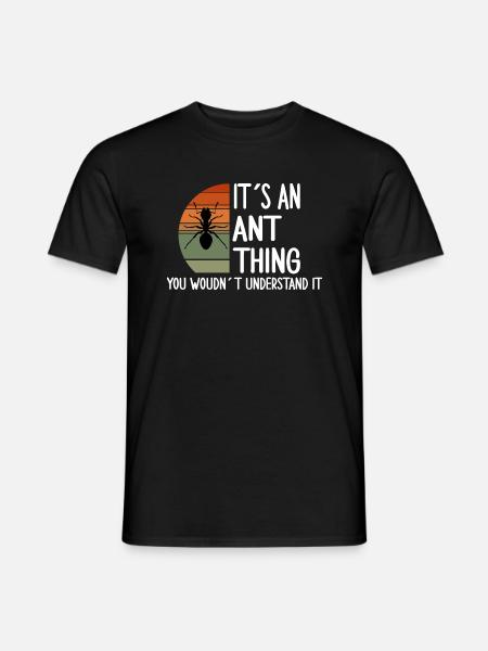 mieren mieren mieren ventilator fireant - Heren T-shirt - zwart