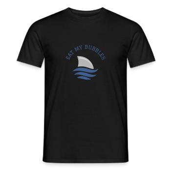 Swimming Saying Funny Eat My Bubbles - Men's T-Shirt - black - Front - AI Model Male 178 light (178cm)