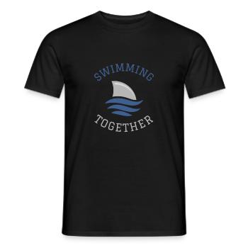 Schwimmen Spruch Lustig Swimming Together - Männer T-Shirt - Schwarz - Vorne - AI Model Male 178 light (178cm)