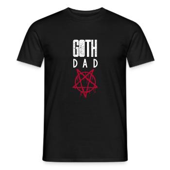 Goth Papa Gothique Papa Père - T-shirt homme - noir - Devant - AI Model Male 178 light (178cm)