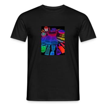 Accessoires de cuisson Tartes Blueprint Chef Pâtissier Gâteau - T-shirt homme - noir - Devant - AI Model Male 178 light (178cm)