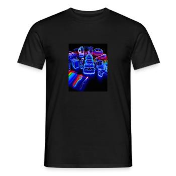 Accessoires de cuisson Tartes Blueprint Chef Pâtissier Gâteau - T-shirt homme - noir - Devant - AI Model Male 178 light (178cm)