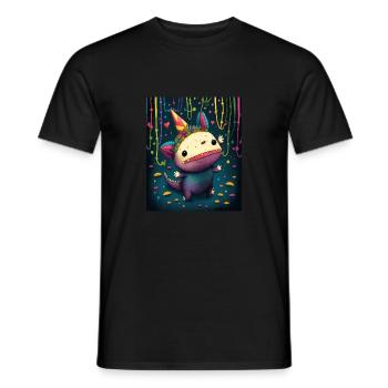 Cinco De Mayo Pinata Party Cute Axolotl Pinata - T-shirt homme - noir - Devant - AI Model Male 178 light (178cm)