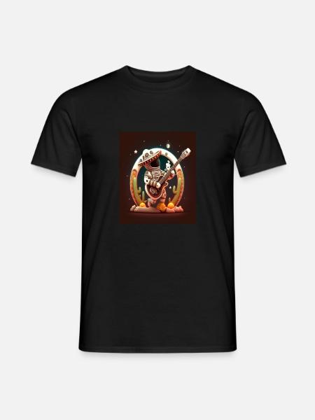 Astronaute Musicien Astronaute jouant de la guitare On - T-shirt homme - noir