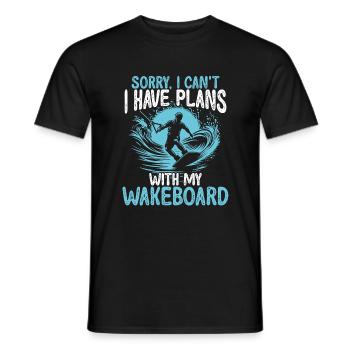 Wakeboarde Wakesurf Board Wakeboard - T-shirt homme - noir - Devant - AI Model Male 178 light (178cm)