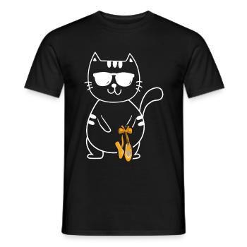 Ballet Ballerine Ballet Danseur - T-shirt homme - noir - Devant - AI Model Male 178 light (178cm)