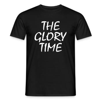 The glory time - Men's T-Shirt - black - Front - AI Model Male 178 light (178cm)