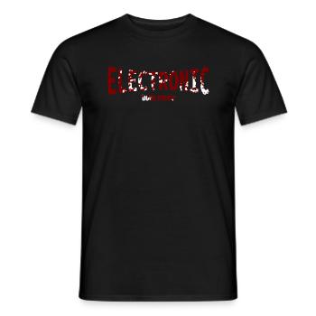 EBM - electronic body music - Logo - Männer T-Shirt - Schwarz - Vorne - AI Model Male 178 light (178cm)