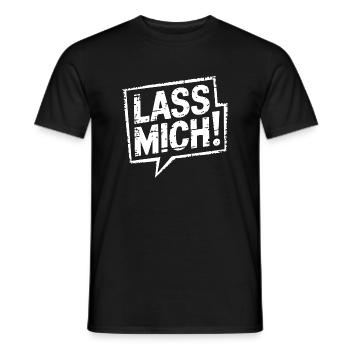 Lasst mir meine Ruhe - nicht stören - Männer T-Shirt - Schwarz - Vorne - AI Model Male 178 light (178cm)