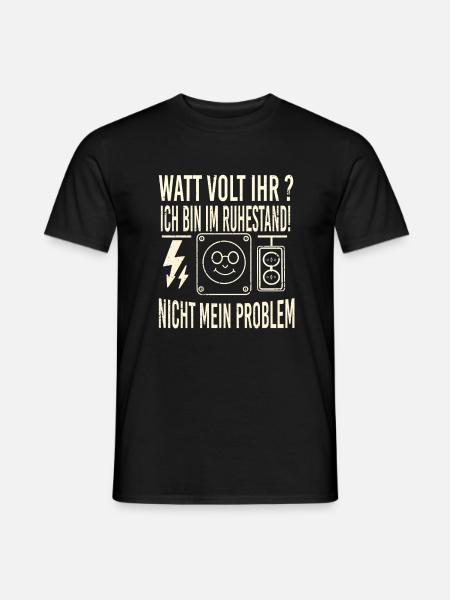 Retired electrician - Men's T-Shirt - black