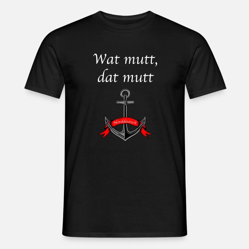 Wat mutt dat mutt - Männer T-Shirt - Schwarz