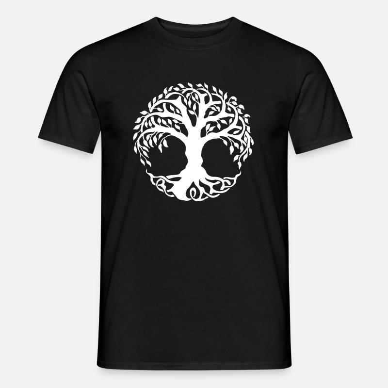 Baum - Männer T-Shirt - Schwarz