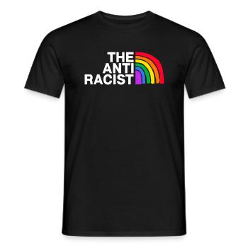 liberté colorée lgbt droits de l’homme couleur antiraciste - T-shirt homme - noir - Devant - AI Model Male 178 light (178cm)