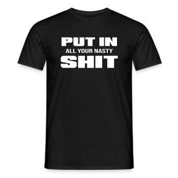 UKRAINE "anti-war" slava ukraini - Männer T-Shirt - Schwarz - Vorne - AI Model Male 178 light (178cm)
