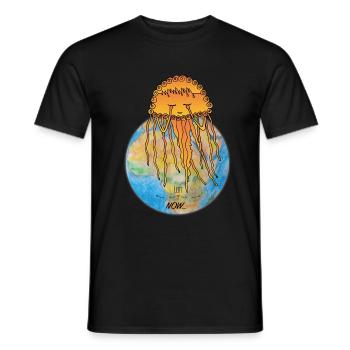 Les méduses sont des créateurs de vie - les gardiens d'Orbis - T-shirt homme - noir - Devant - AI Model Male 178 light (178cm)