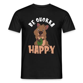 Quokka - Männer T-Shirt - Schwarz - Vorne - AI Model Male 178 light (178cm)