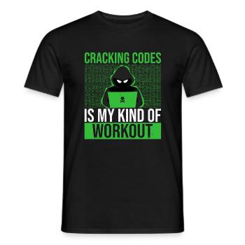 Das Knacken von Codes ist meine Art von Training - Männer T-Shirt - Schwarz - Vorne - AI Model Male 178 light (178cm)