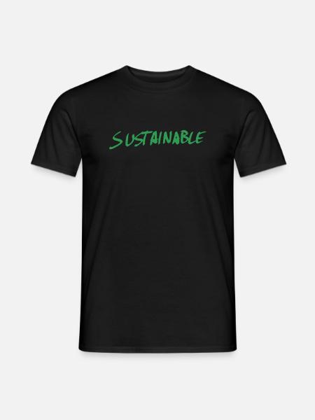 Écriture durable - T-shirt homme - noir