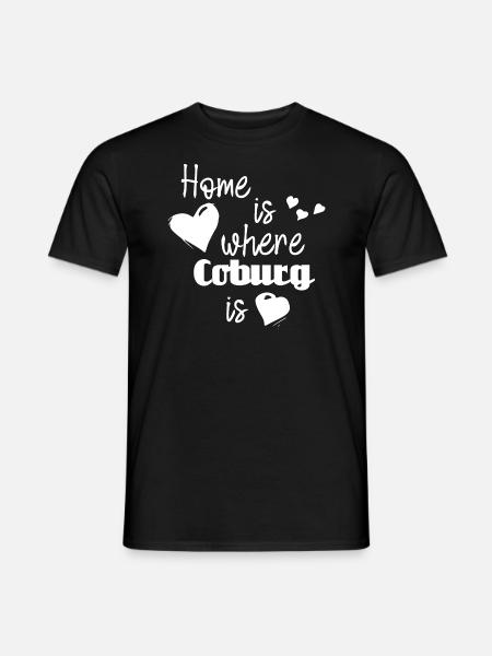 Zuhause in Coburg - Home is where Coburg is - Männer T-Shirt - Schwarz
