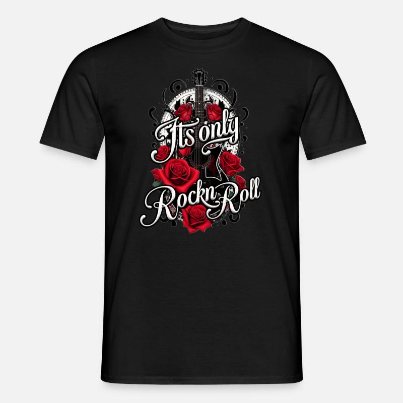 Its only Rockn Roll - Männer T-Shirt - Schwarz