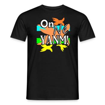 On né yanm! - T-shirt homme - noir - Devant - AI Model Male 178 light (178cm)