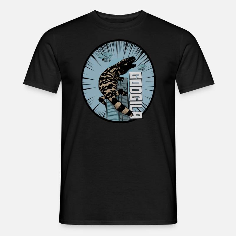 Gila-Krustenechse - Männer T-Shirt - Schwarz