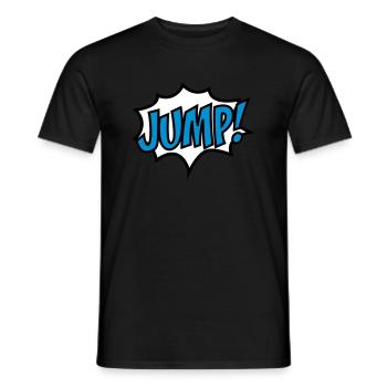 Jump - Men's T-Shirt - black - Front - AI Model Male 178 light (178cm)
