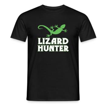 Eidechse - Männer T-Shirt - Schwarz - Vorne - AI Model Male 178 light (178cm)