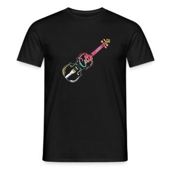 violoncelle - T-shirt homme - noir - Devant - AI Model Male 178 light (178cm)