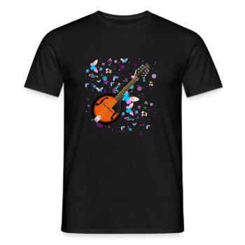 Mandoline - T-shirt homme - noir - Devant - AI Model Male 178 light (178cm)