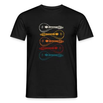 Mandoline - T-shirt homme - noir - Devant - AI Model Male 178 light (178cm)
