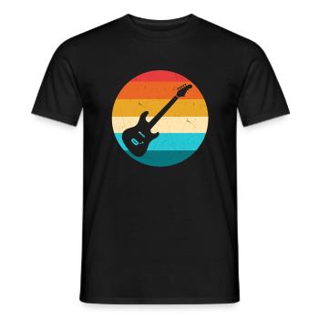 Guitare - T-shirt homme - noir - Devant - AI Model Male 178 light (178cm)